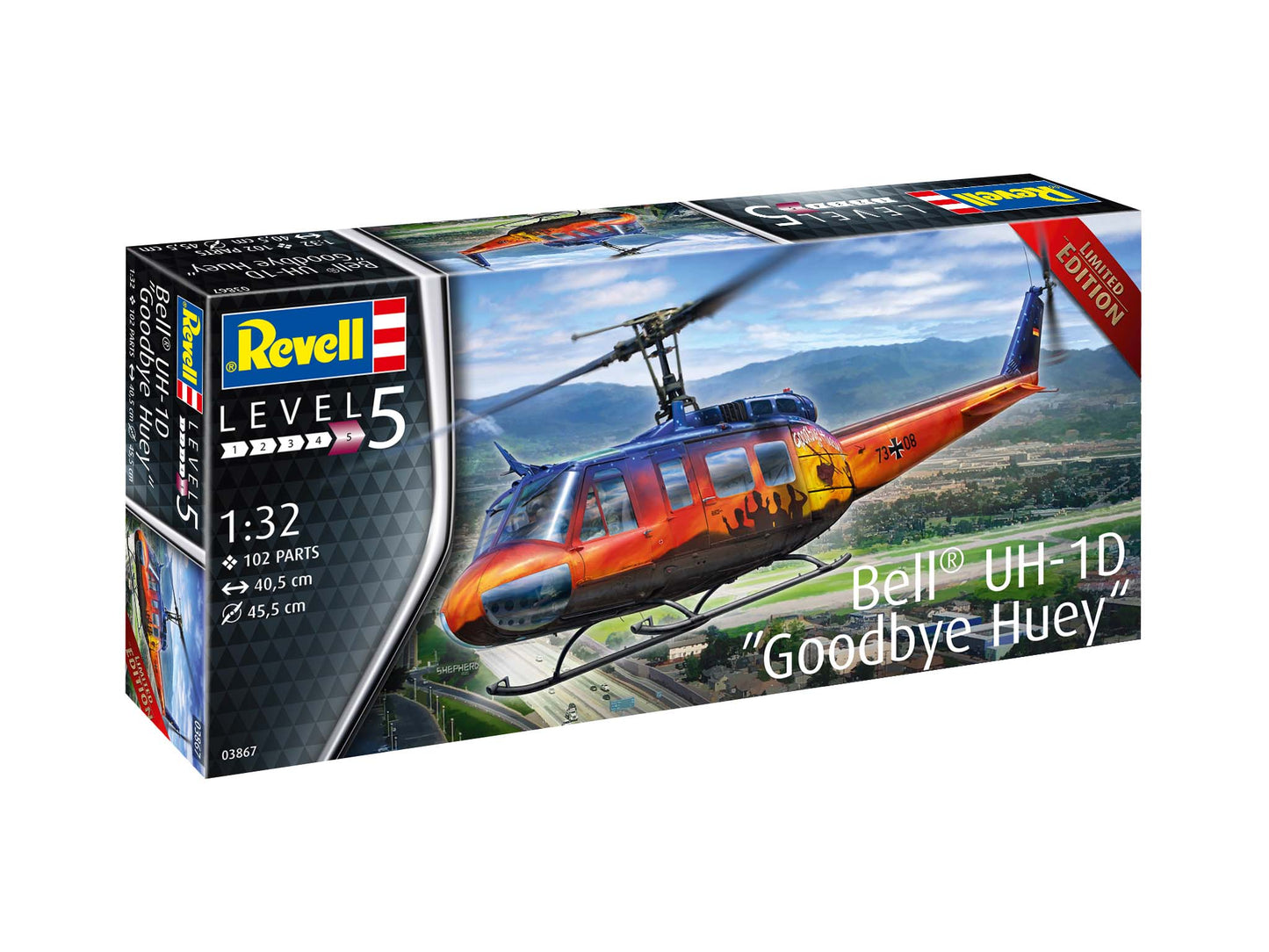 Revell 3867 Bell UH-1D 'Goodbye Huey' Bundeswehr 1:32 Model Kit