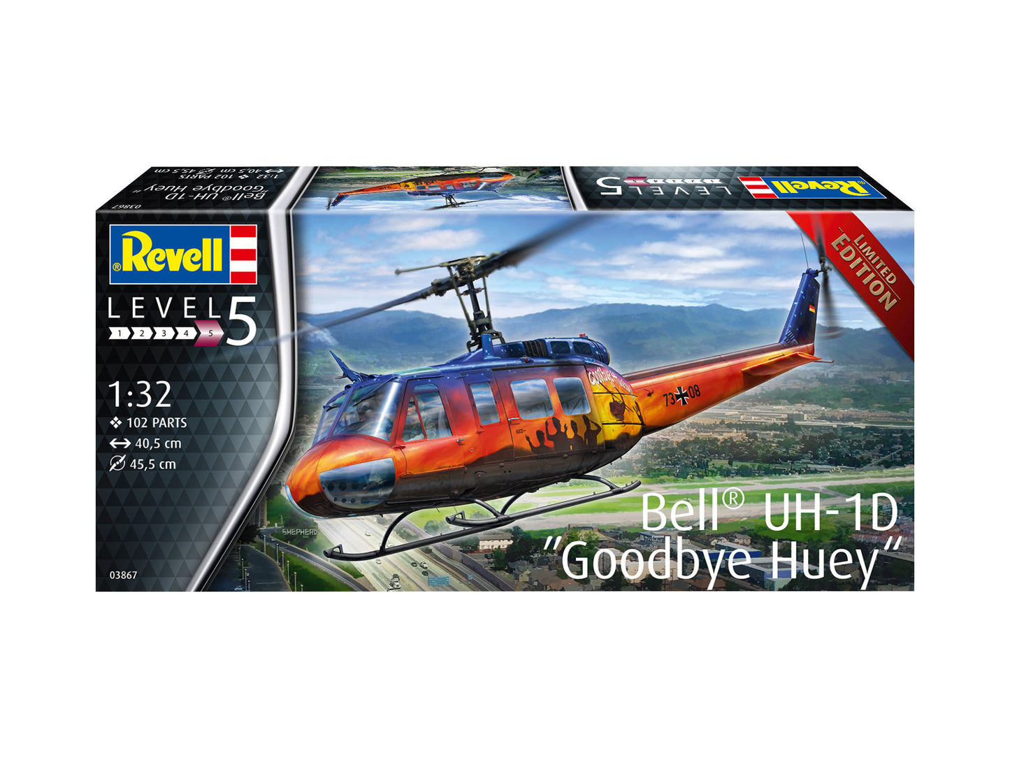 Revell 3867 Bell UH-1D 'Goodbye Huey' Bundeswehr 1:32 Model Kit