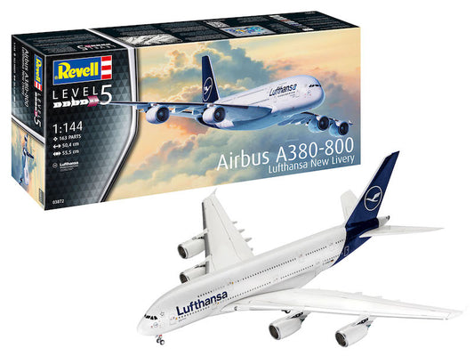 Revell 3872 Airbus A380-800 Lufthansa New Livery 1:144 Model Kit
