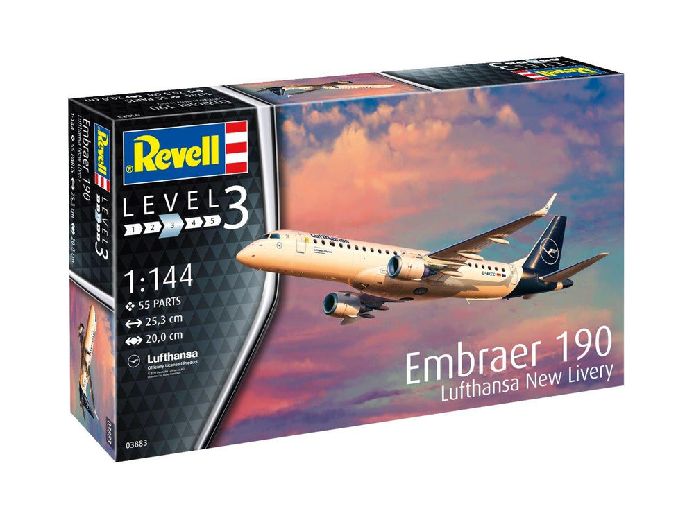 Revell 3883 Embraer 190 Luthansa New livery 1:144 Model Kit