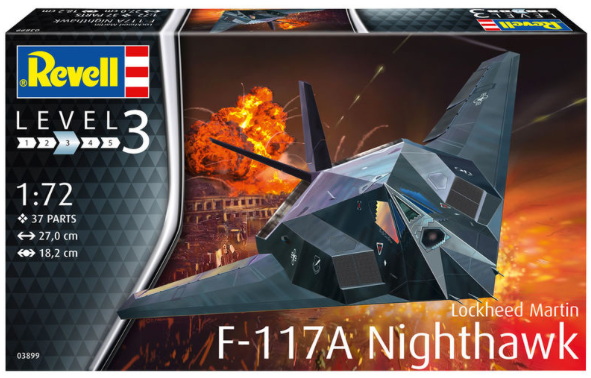 Revell 3899 Lockheed F-117A Stealth Fighter 1:72 Model Kit