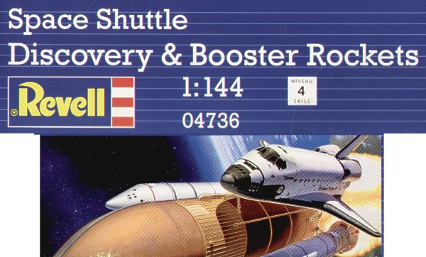 Revell 4736 Space Shuttle Discovery and Booster Rockets 1:144 Model Kit