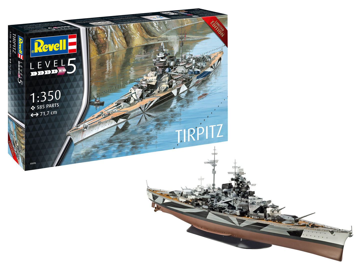 Revell 50960 Tirpitz German Battleship 1:350 Model Kit