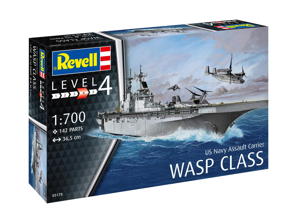 Revell 5178 USS Navy Wasp Class Assault Carrier 1:700 Model Kit