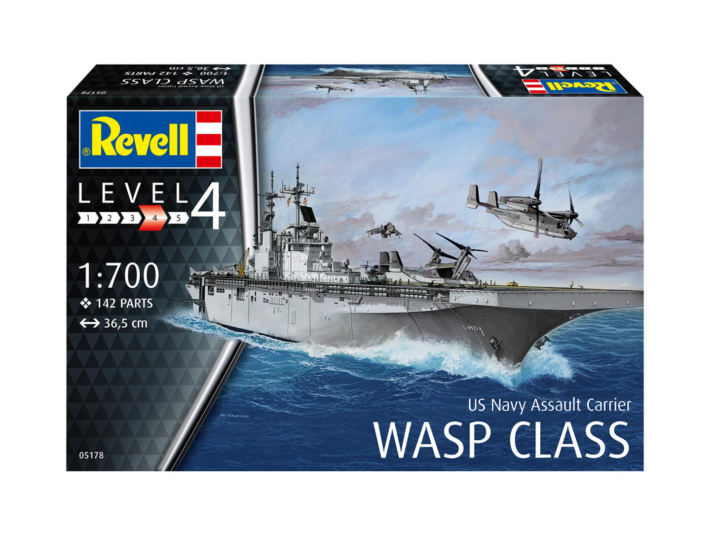 Revell 5178 USS Navy Wasp Class Assault Carrier 1:700 Model Kit