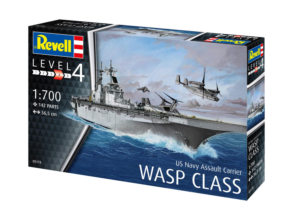 Revell 5178 USS Navy Wasp Class Assault Carrier 1:700 Model Kit