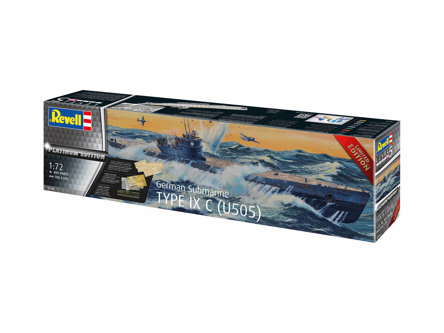 Revell 5180 German Submarine Type IXC/40 Platinum Edition 1:72 Model Kit