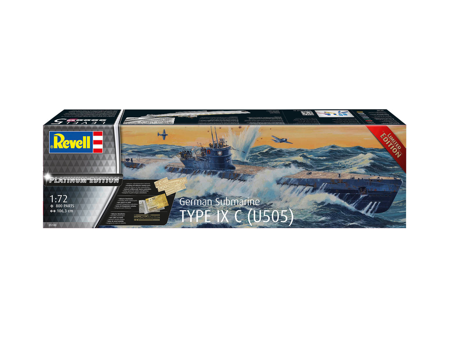 Revell 5180 German Submarine Type IXC/40 Platinum Edition 1:72 Model Kit