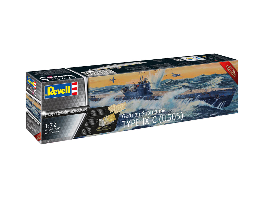 Revell 5180 German Submarine Type IXC/40 Platinum Edition 1:72 Model Kit