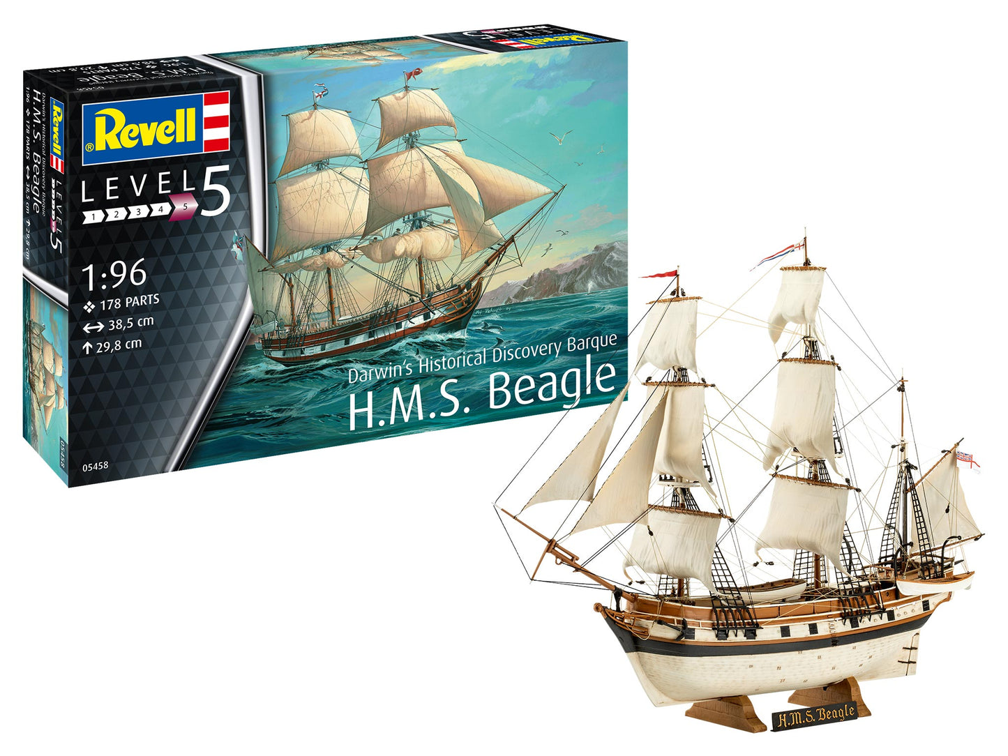 Revell 5458 H.M.S Beagle 1:96 Model Kit