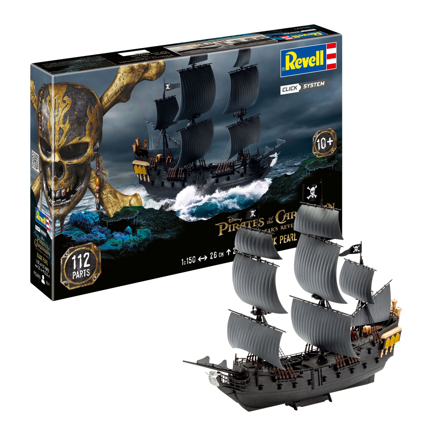 Revell 5499 Black Pearl Pirate Ship 'Pirates Of The Caribbean' 1:150 Model Kit