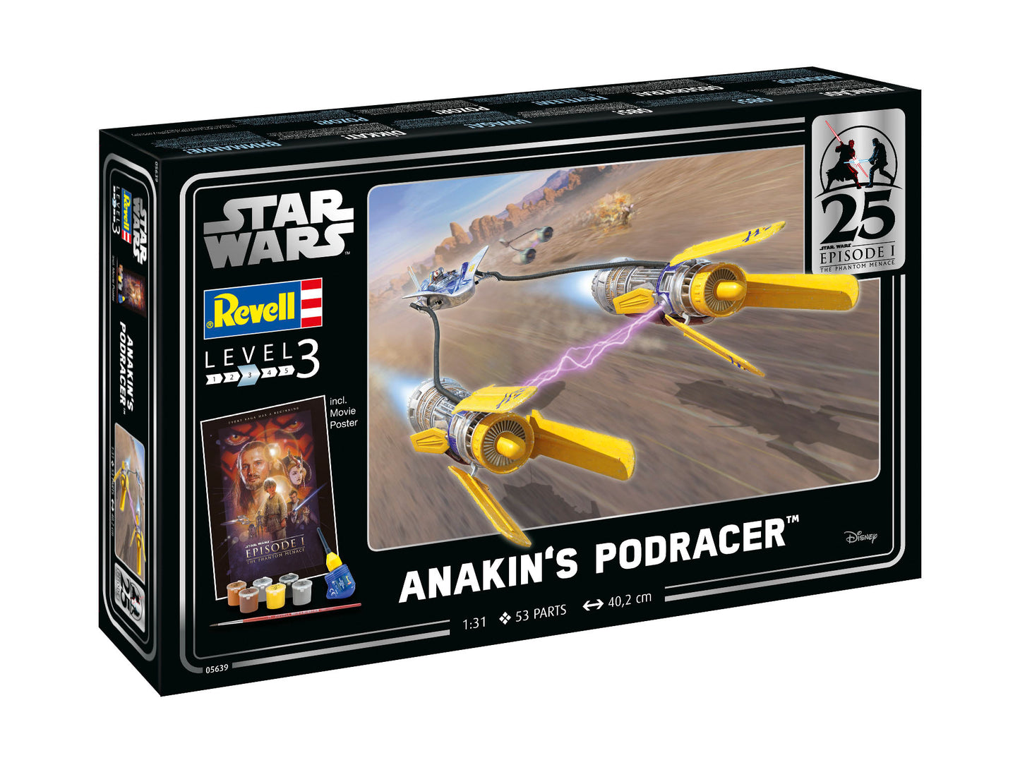 Revell 56390 Gift Set Anakin's Podracer: EP1 25th Anniversary 1:120 Model Kit