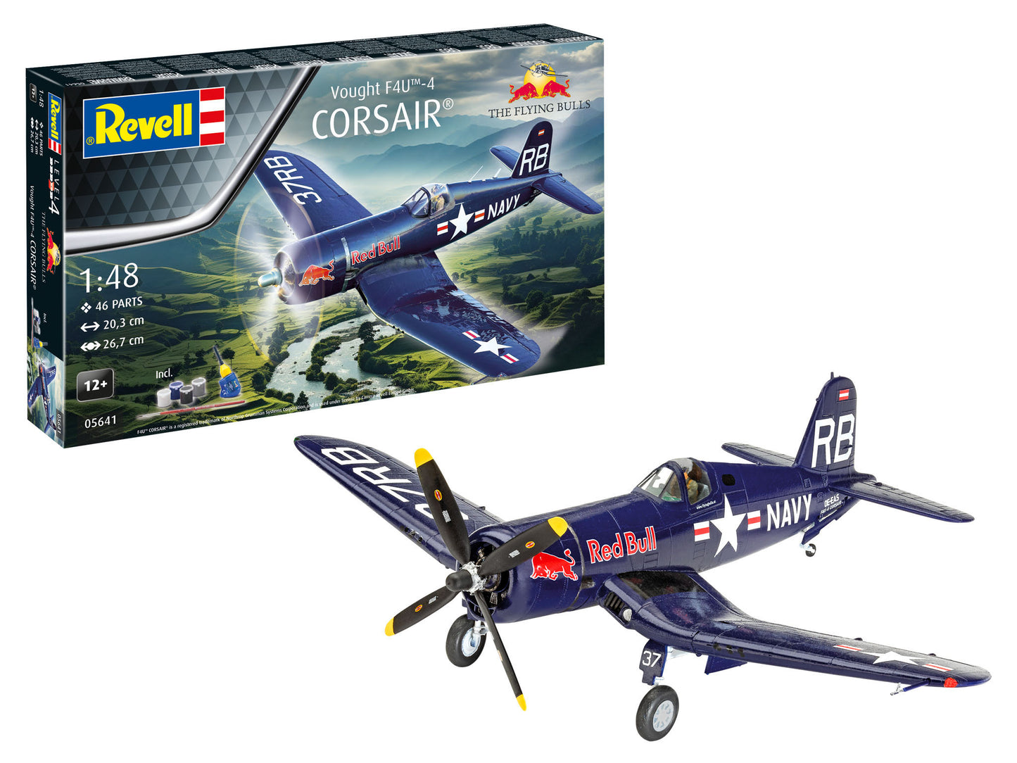 Revell 5641 Vought F4U-4 Corsair Flying Bulls Set 1:48 Model Kit