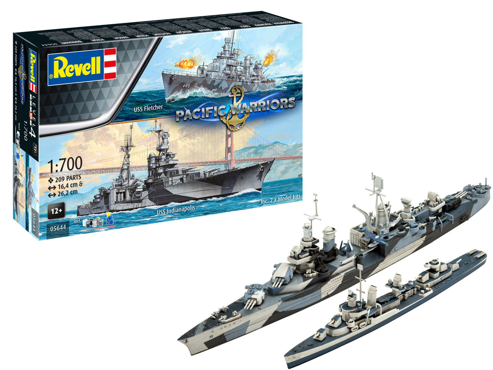 Revell 5644 Gift Set Pacific Warriors 1:700 Model Kit
