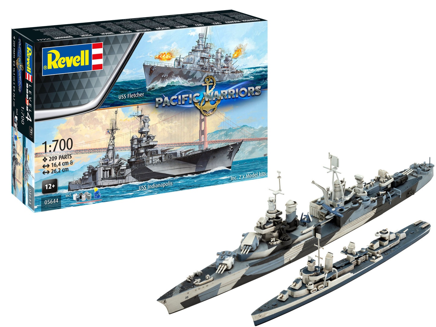 Revell 5644 Gift Set Pacific Warriors 1:700 Model Kit