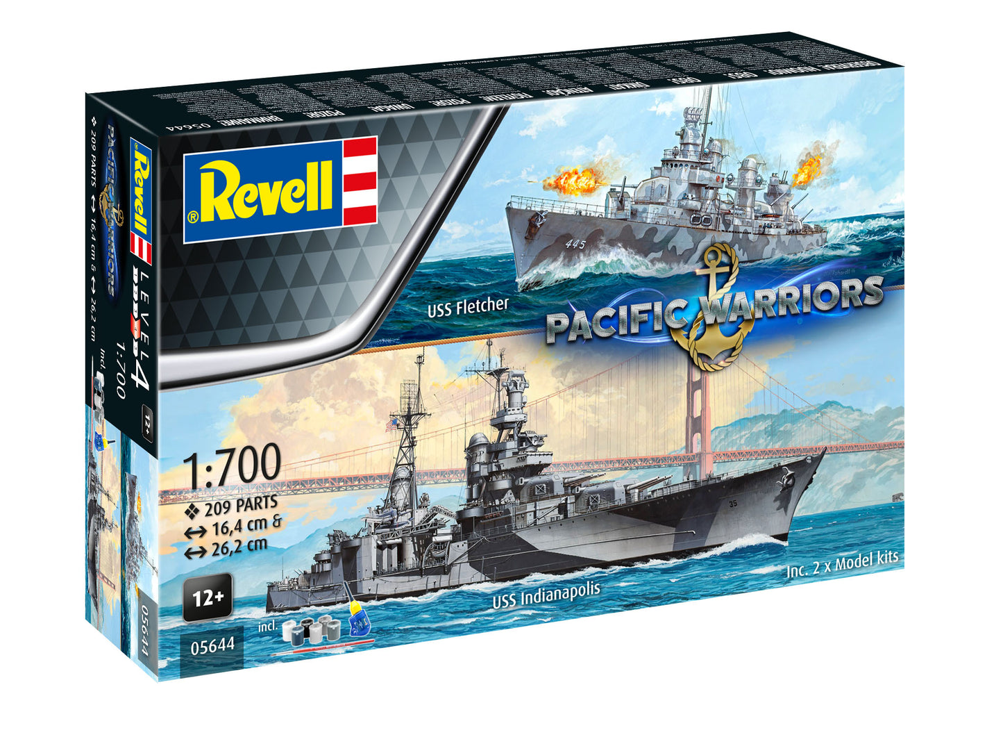 Revell 5644 Gift Set Pacific Warriors 1:700 Model Kit