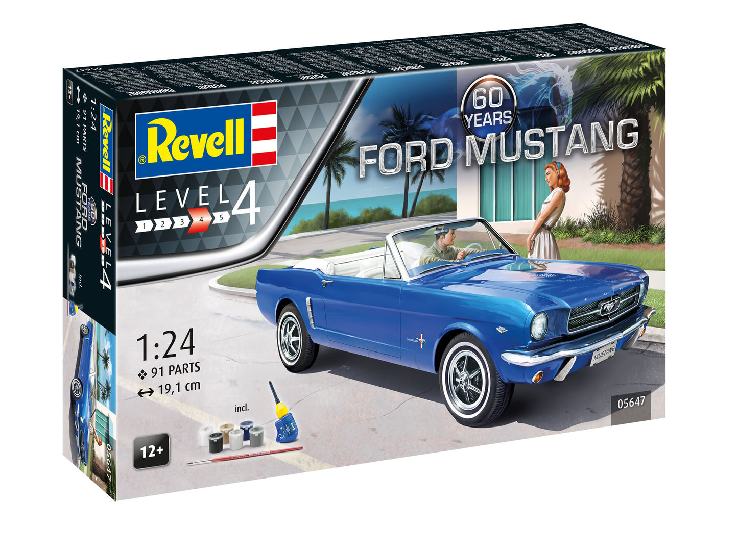 Revell 5647 Gift Set Ford Mustang 60th Anniversary Set 1:24 Model Kit