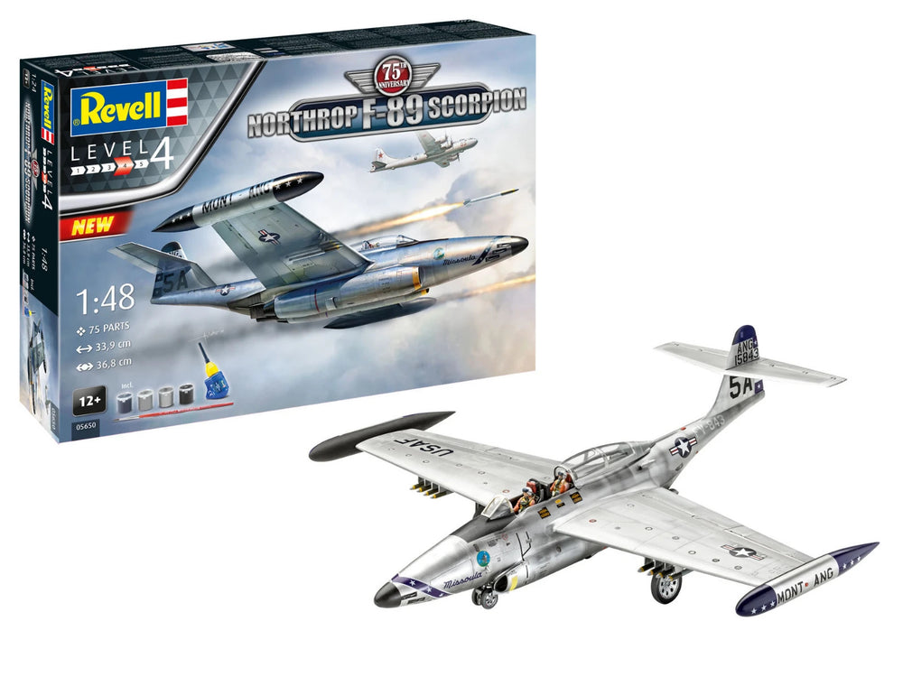Revell 5650 Gift Set "Northrop F-89 Scorpion" 50th Anniversary. 1:48 Model Kit