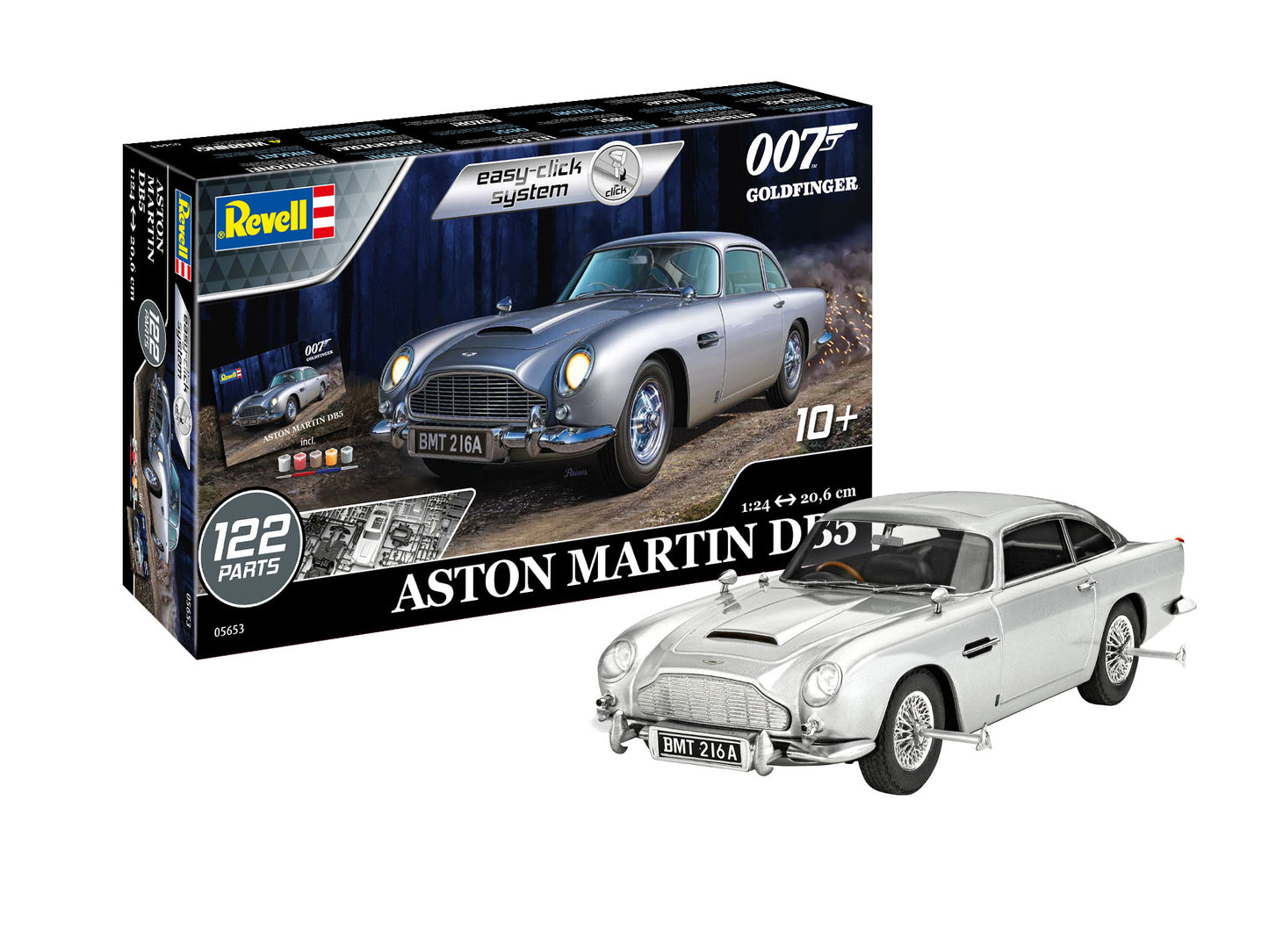 Revell 5653 Gift Set James Bond "Aston Martin DB5 Goldfinger" 1:24 Model Kit