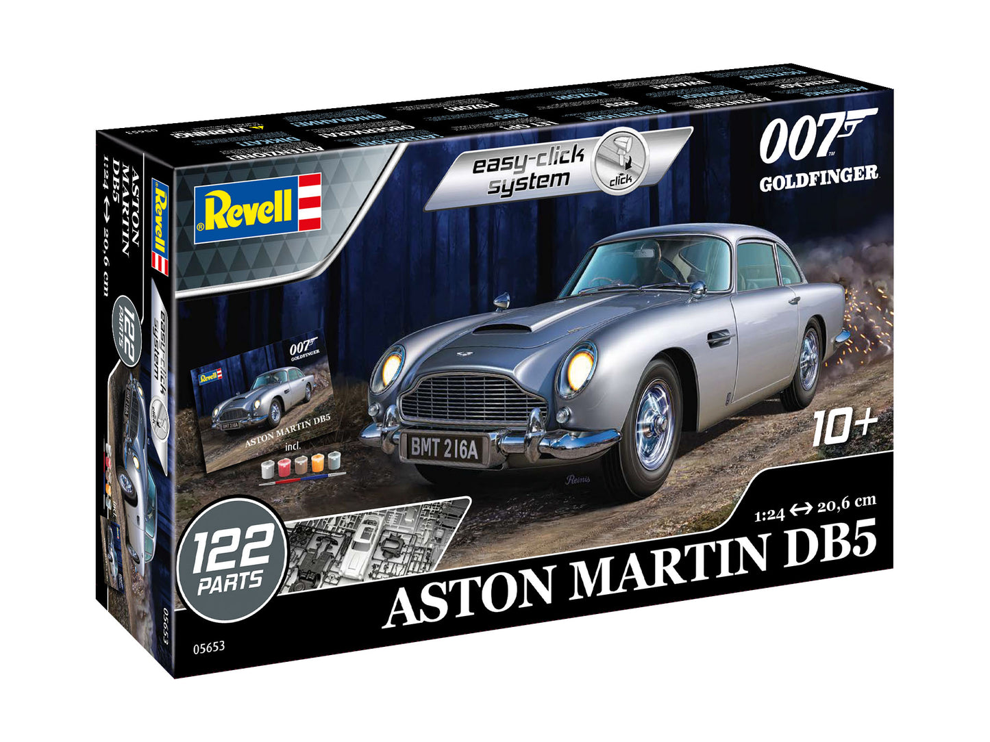 Revell 5653 Gift Set James Bond "Aston Martin DB5 Goldfinger" 1:24 Model Kit