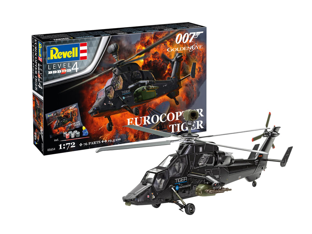 Revell 5654 Gift Set James Bond "Eurocopter Tiger" 1:72 Model Kit