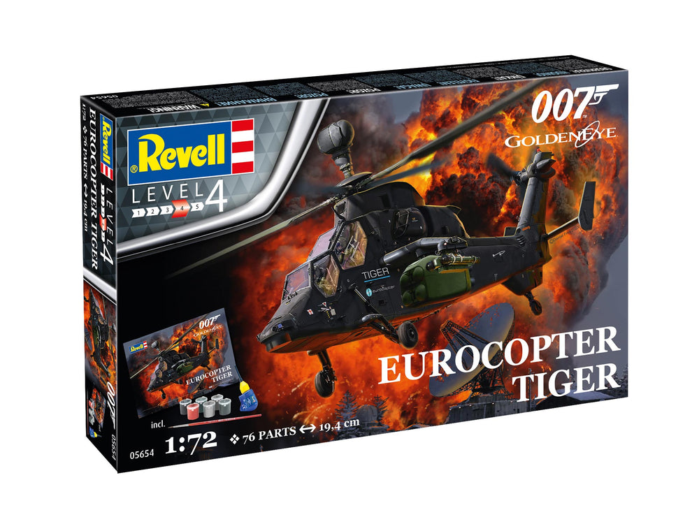 Revell 5654 Gift Set James Bond "Eurocopter Tiger" 1:72 Model Kit