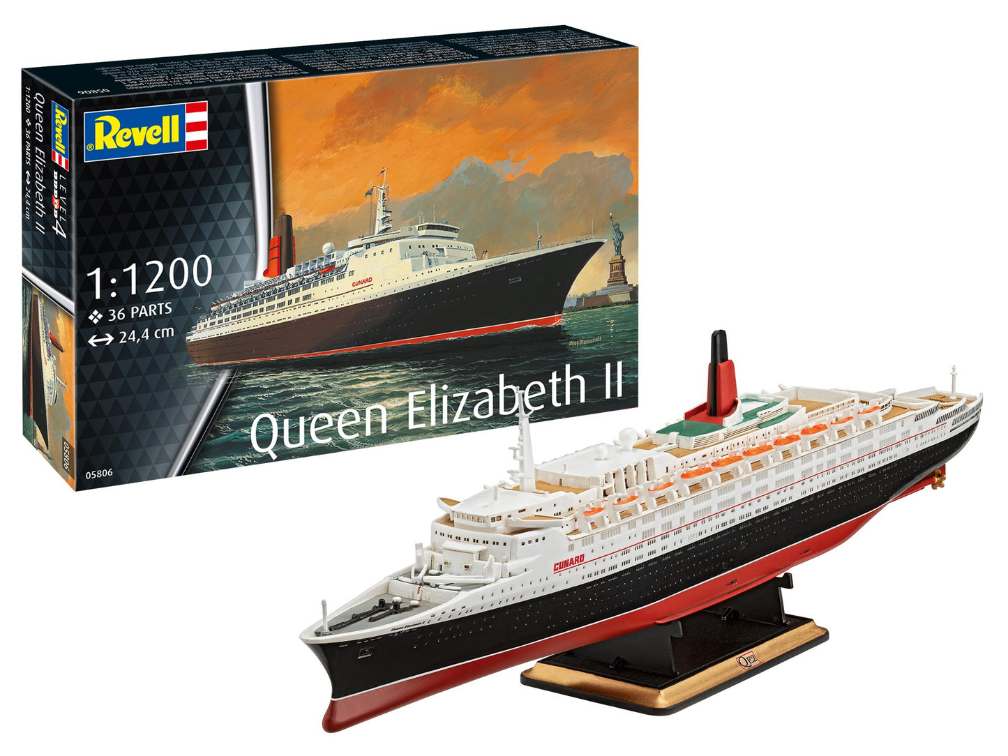 Revell 5806 Queen Elizabeth 2 1:1200 Model Kit