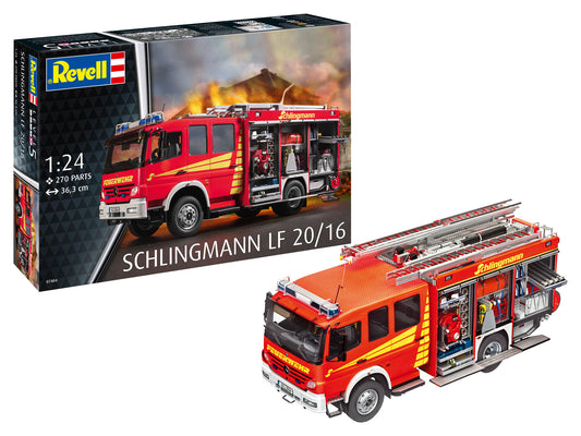 Revell 7404 Schlingmann LF 20/16 Mercedes-Benz Atego1529 1:24 Model Kit