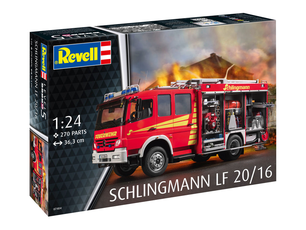 Revell 7404 Schlingmann LF 20/16 Mercedes-Benz Atego1529 1:24 Model Kit