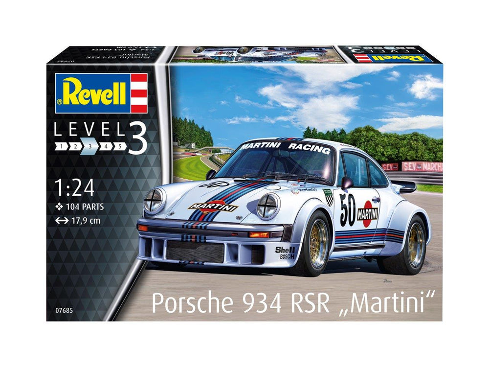 Revell 7685 Porsche 934 RSR Martini 1:24 Model Kit