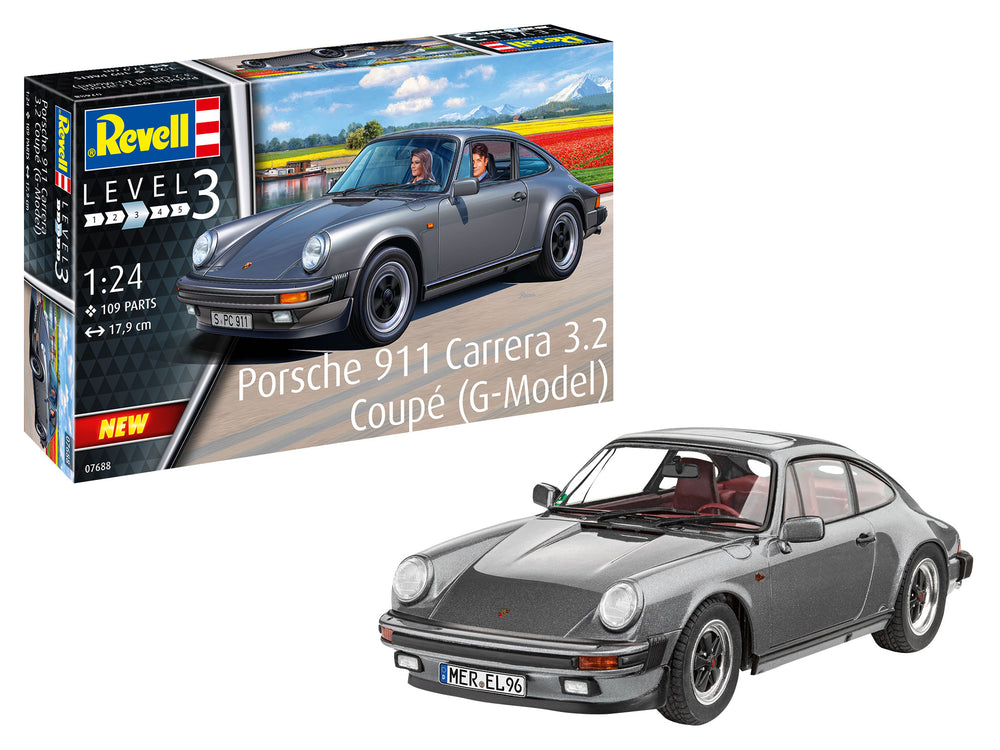 Revell 7688 Porsche 911 Carrera 3.2 G Model Coupe 1:24 Model Kit