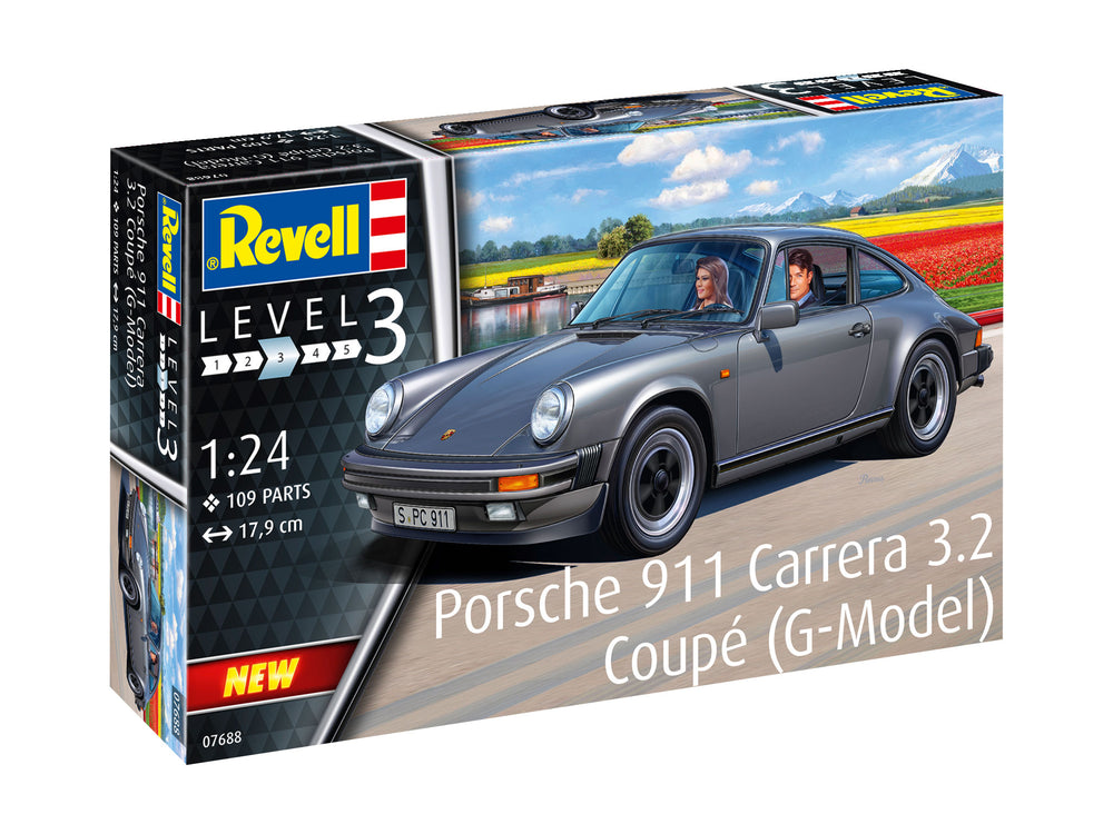 Revell 7688 Porsche 911 Carrera 3.2 G Model Coupe 1:24 Model Kit