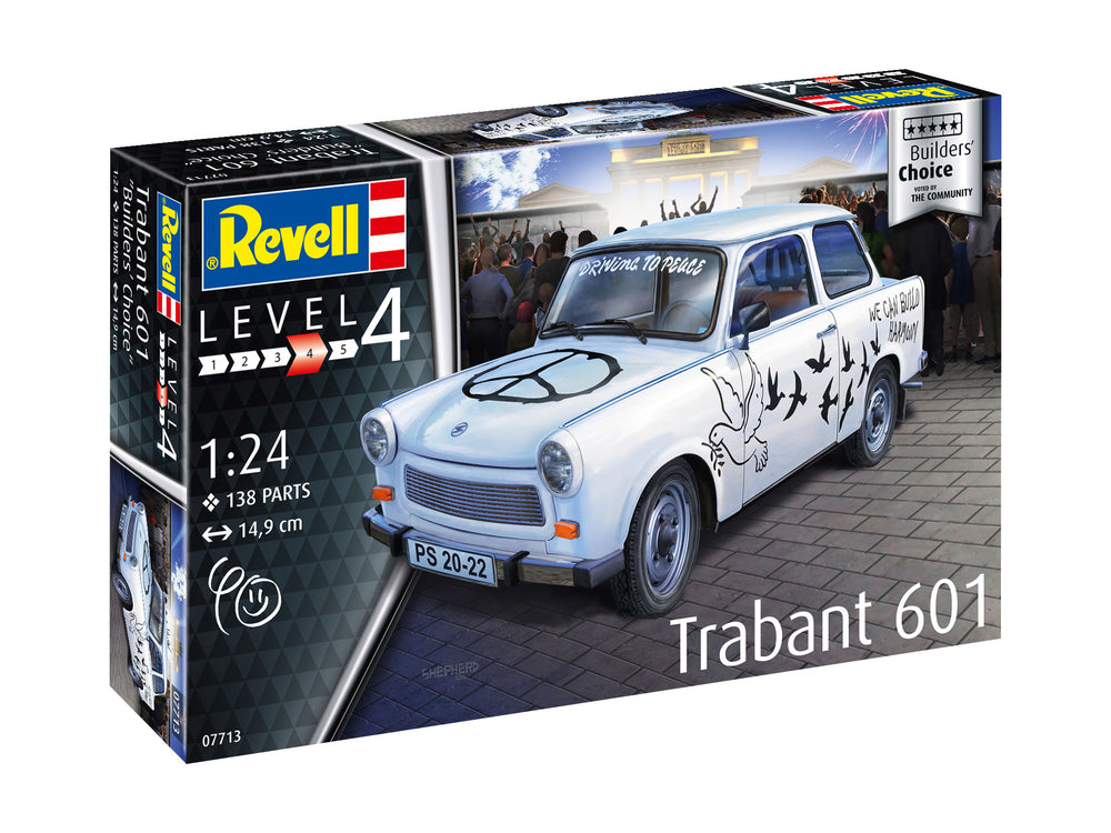 Revell 7713 Trabant 601S Builders Choice 1:24 Model Kit