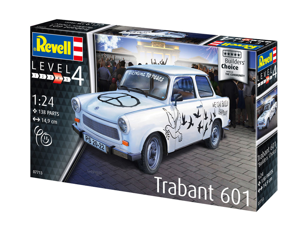 Revell 7713 Trabant 601S Builders Choice 1:24 Model Kit