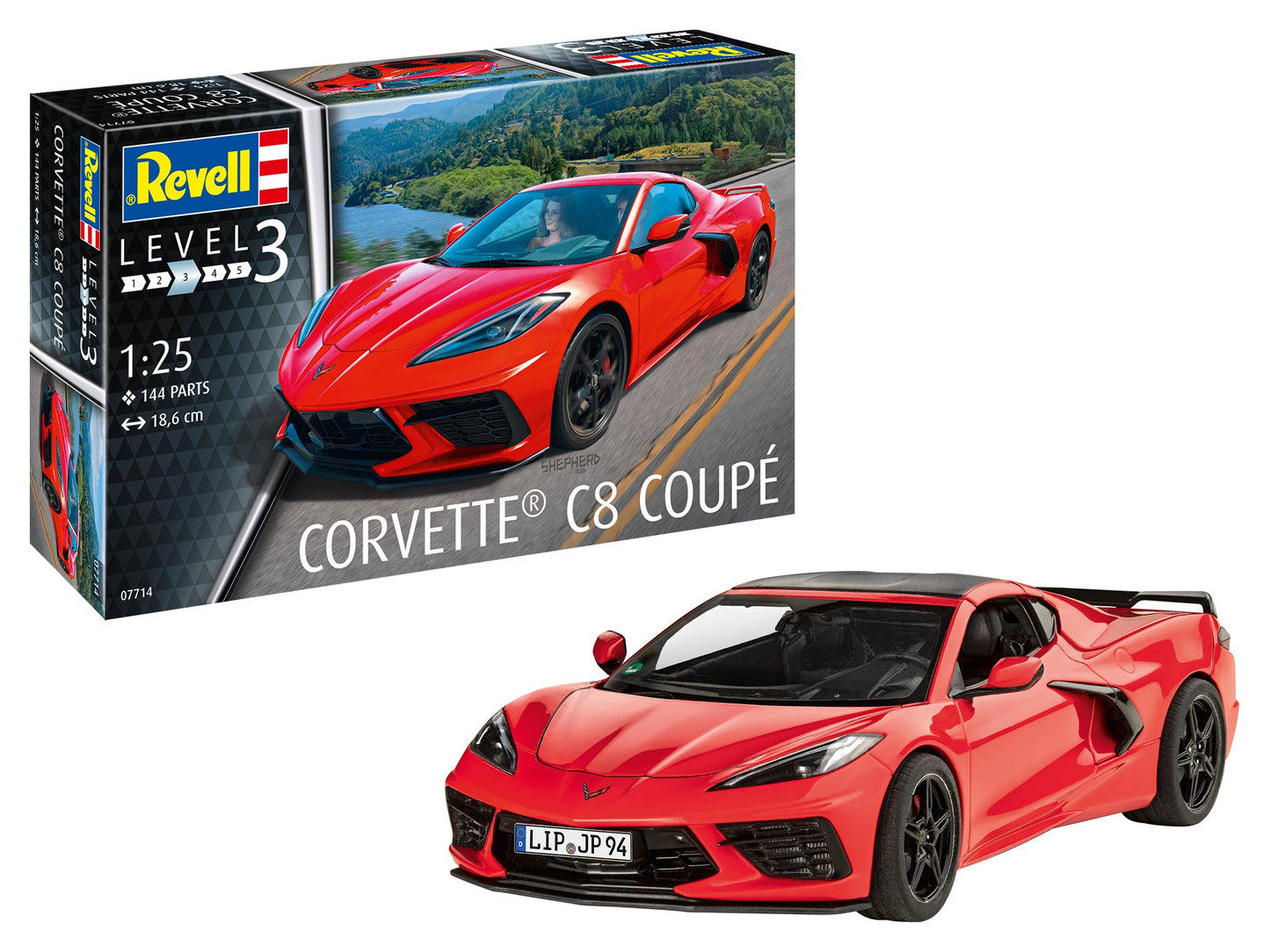 Revell 7714 Corvette C8 Coupe 1:24 Model Kit