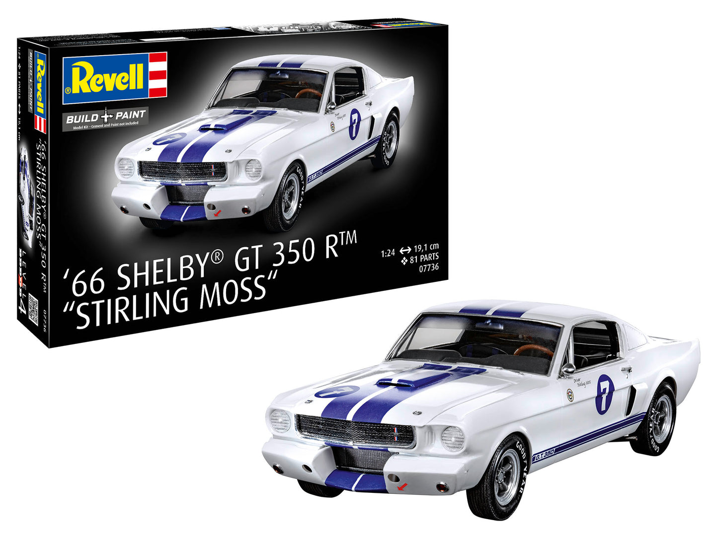 Revell 7736 1966 Shelby GT 350 R "Stirling Moss" 1:24 Model Kit