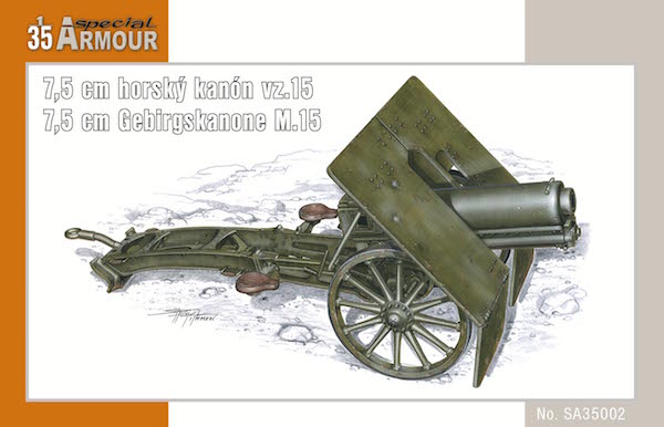 Special Armour SA35002 1:35 75 mm horsky kanon vz.15