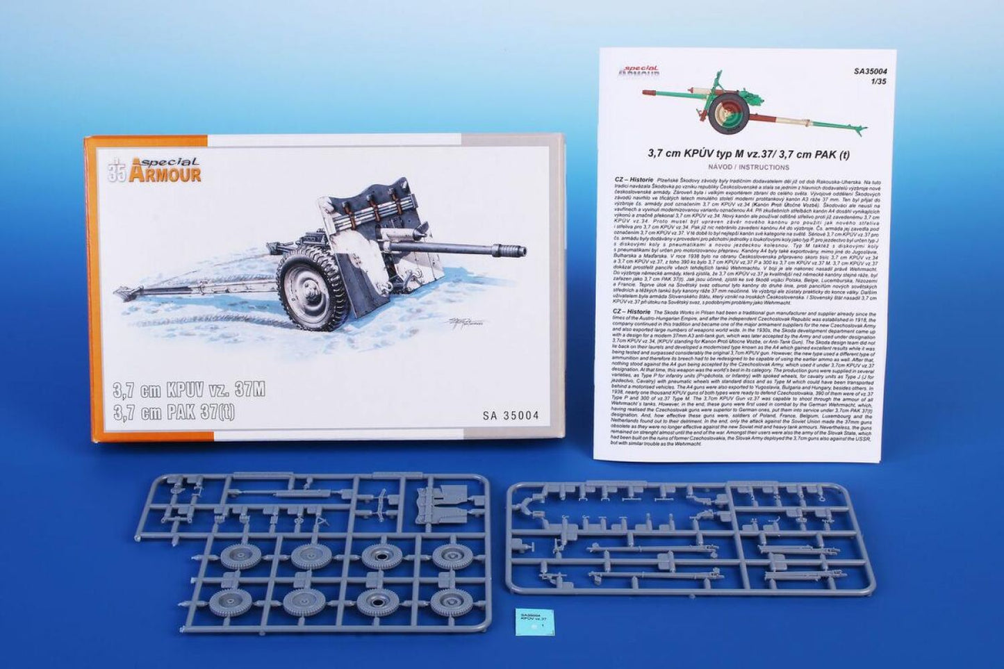 Special Armour SA35004 1:35 kanon 3,7 cm KPUV vz.37M / 3,7 cm Pak M 37