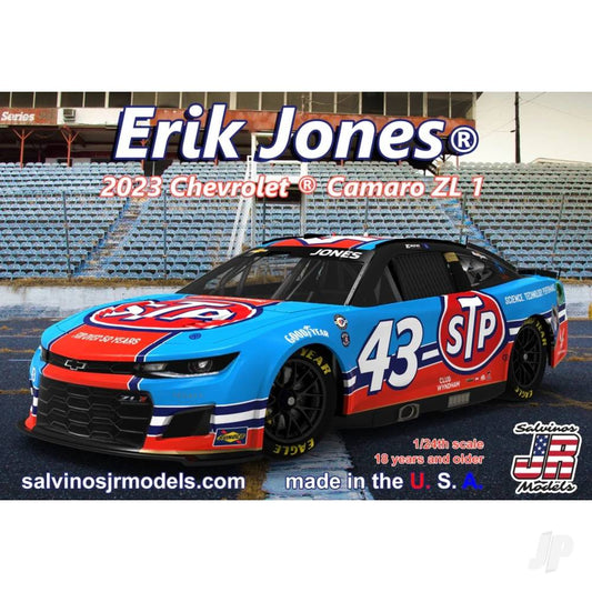 Salvinos JR Legacy Motor Club Erik Jones 2023 Camaro "STP" 1:24 Model Kit