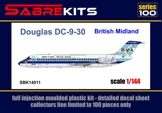 Sabre Kits SBK14011 1:144 Douglas DC-9-30 British Midland ex-Fly, new decals