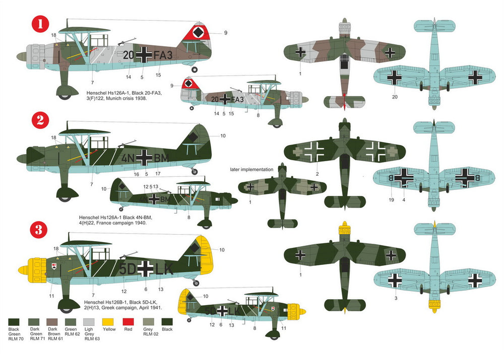 Sabre Kits SBK7010 1:72 Henschel Hs-126 'Blitzkrieg'