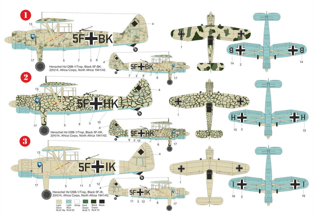 Sabre Kits SBK7012 1:72 Henschel Hs-126 'In Africa'