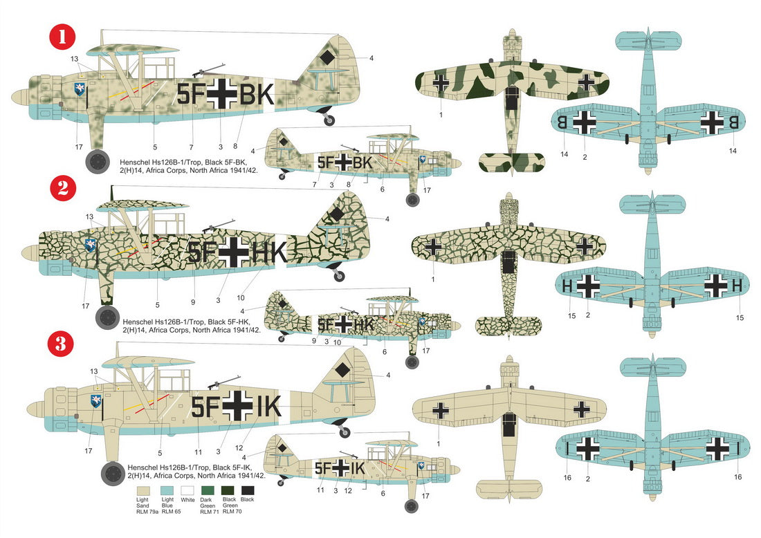 Sabre Kits SBK7012 1:72 Henschel Hs-126 'In Africa'