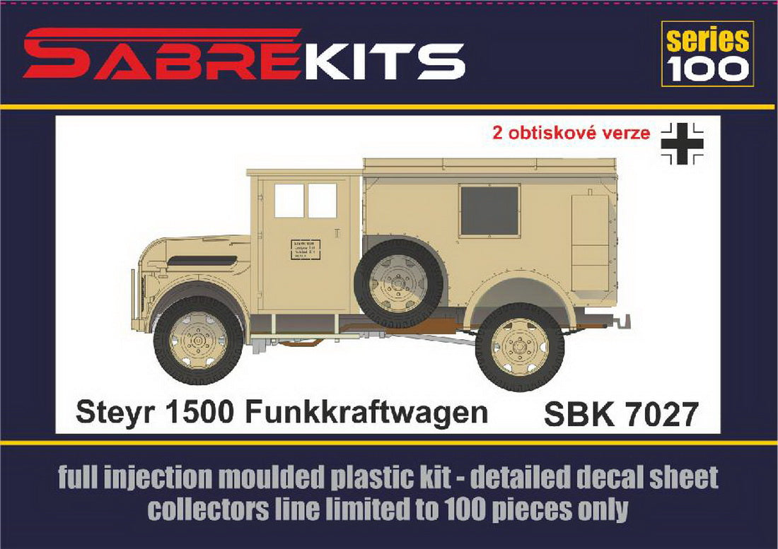Sabre Kits SBK7027 1:72 Steyr 1500 Funkkraftwagen ex-Profiline, Special Hobby