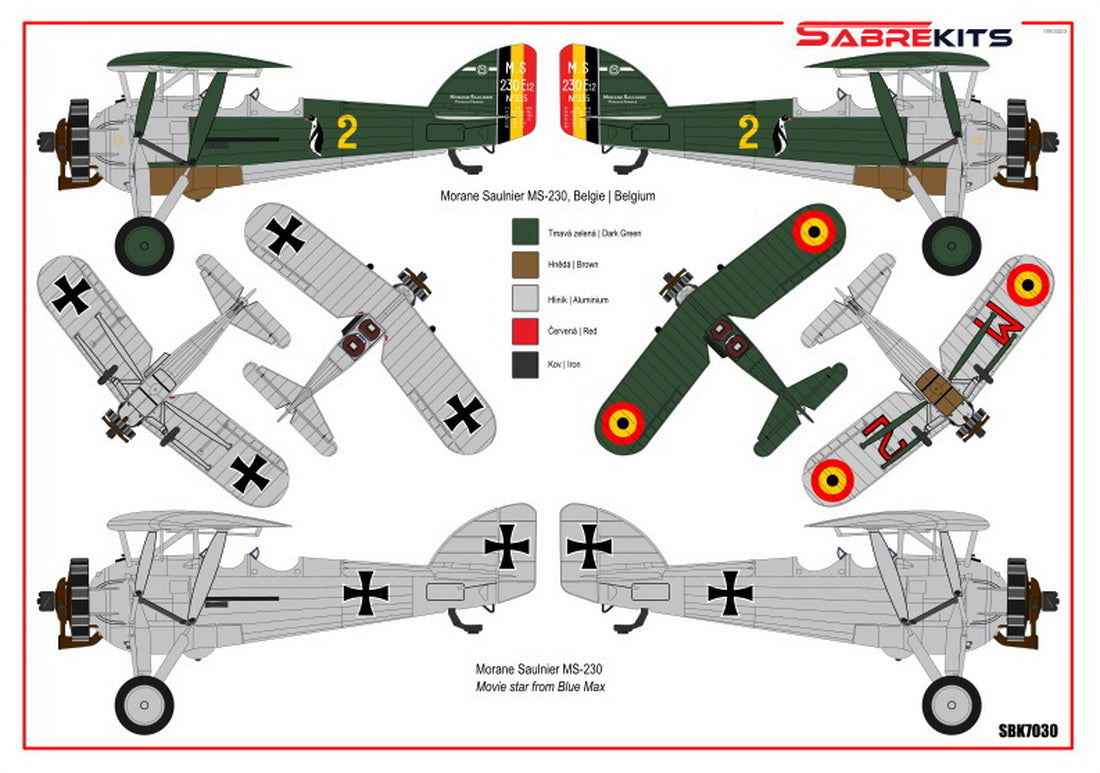 Sabre Kits SBK7030 1:72 Morane-Saulnier MS.230