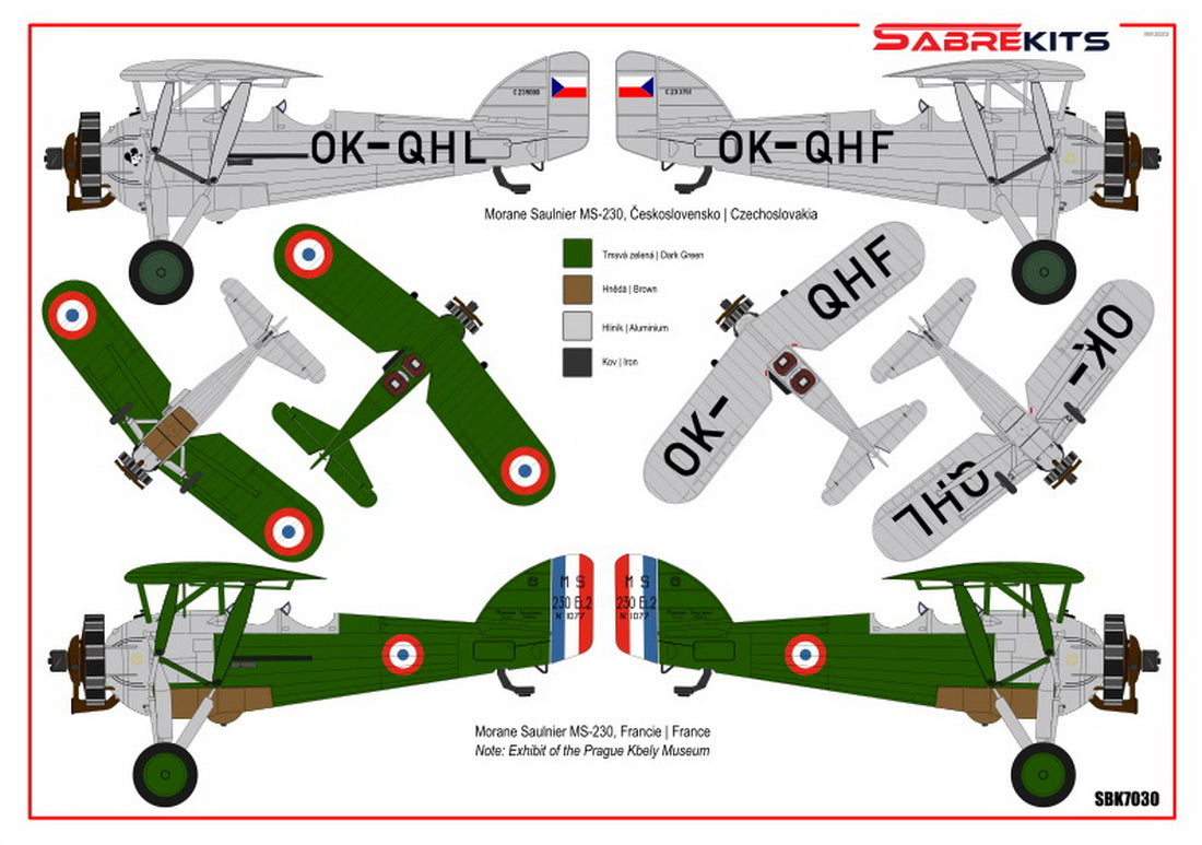 Sabre Kits SBK7030 1:72 Morane-Saulnier MS.230