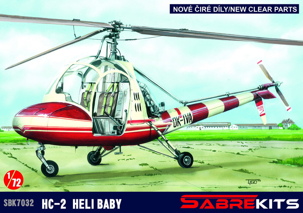 Sabre Kits SBK7032 1:72 HC-2 Heli Baby ex-AZ Model, new I-M canopy, new