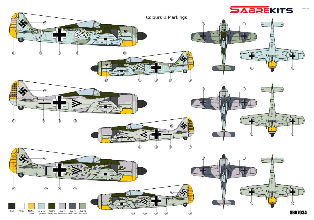 Sabre Kits SBK7034 1:72 Focke-Wulf Fw-190A-2 ex-AZ Models, new