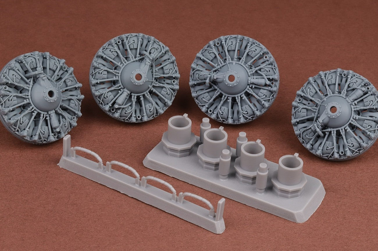 SBS Model SBS32002 1:32 Boeing B-17F/B-17G Engine upgrade set
