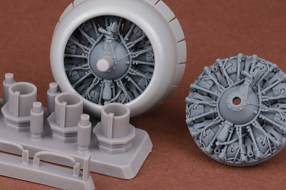 SBS Model SBS32002 1:32 Boeing B-17F/B-17G Engine upgrade set